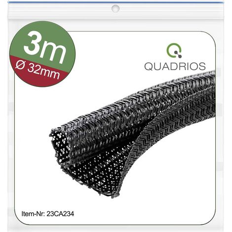 Quadrios 23CA234 23CA234 Guaina intrecciata Nero Poliestere 32 fino a 33 mm 3 m (1/5)