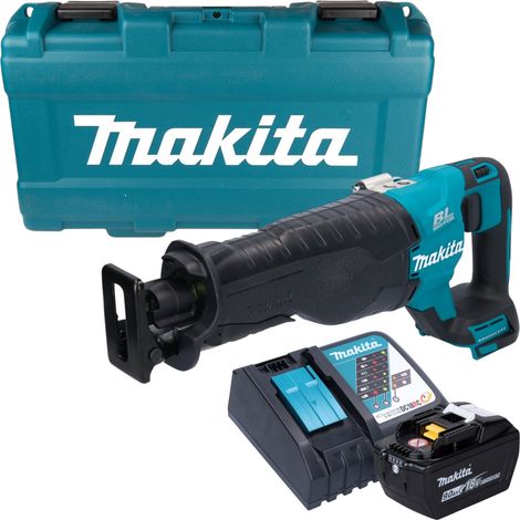 Sierra de sable sin cable Makita DJR 187 ZK Sierra de sable 18 V sin escobillas Solo + maletín - sin batería, sin cargador (1/5)