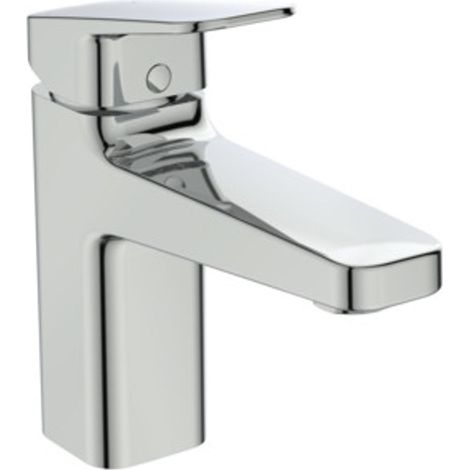 Ideal Standard Grifo de lavabo Ceraplan H90 con vaciador sal.124mm BlueStart Chrom, BD228AA