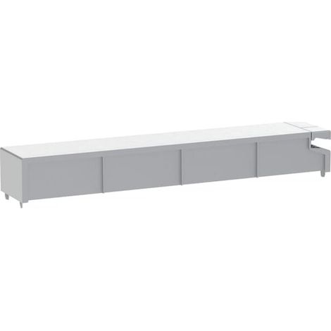 couvercle de réservoir Geberit 243440TA1 aluminium brossé, pour module sanitaire Monolith (1/2)