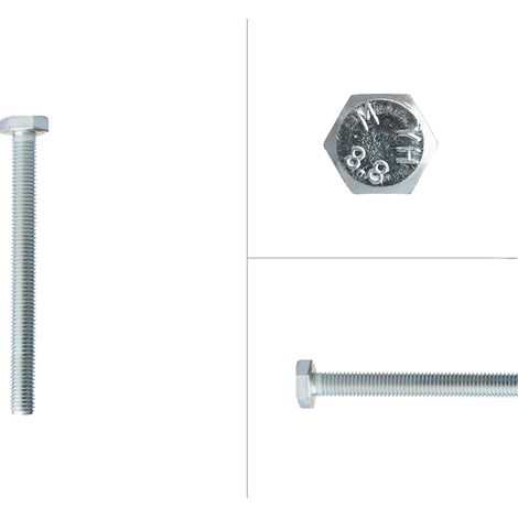 Sechskantschrauben Verzinkt M10 x 100 mm - 50 Stück