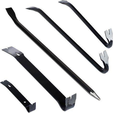 Set de 5 leviers, barre à mine hexagonale, noir (1/5)