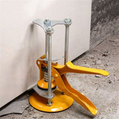 Système de nivellement de tuiles Corps en métal durable Charge de 200 kg 1-10,5 cm Ajusteur de hauteur Localisateur de tuiles murales pour panneau de porte en céramique Verre (1/5)