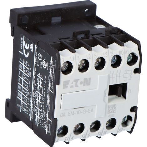 Contactor miniatura, 4 kW/400 V, control 24 V CC DILEM-10-G-EA (24 V CC) (1/4)
