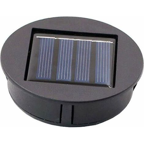 Top Replacement Solar Light for Lantern Solar Panel Light Cover with One LED Bulb, DIY Solar Lantern for Outdoor Garden Decor (1/5)