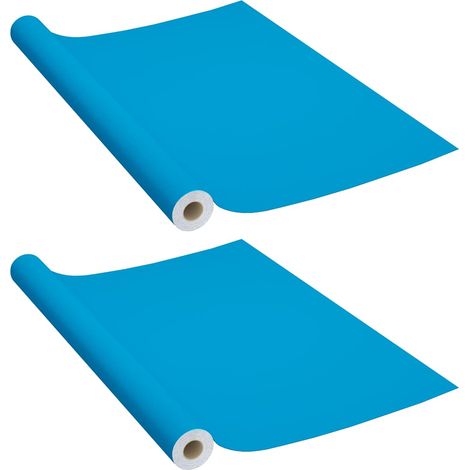 Maison Exclusive - Láminas autoadhesivas muebles 2 uds PVC azul c (1/5)