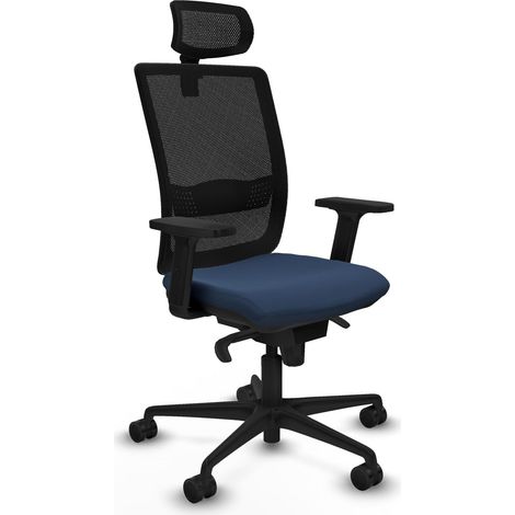 Silla piqueras y crespo Haches negro ruedas nylon (1/2)