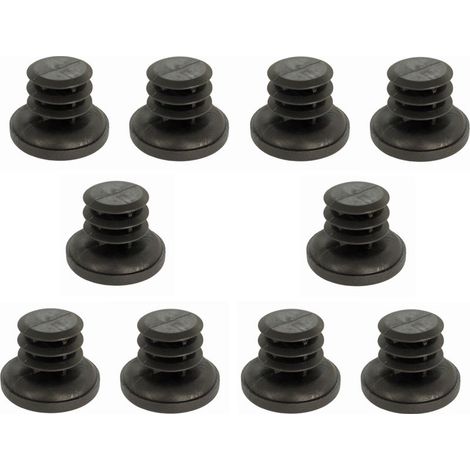 Lot de 10 embouts de tube rond rentrant 22-23mm – Antidérapants pour protection sol – Pieds de chaise meuble – Plastique durable (1/2)