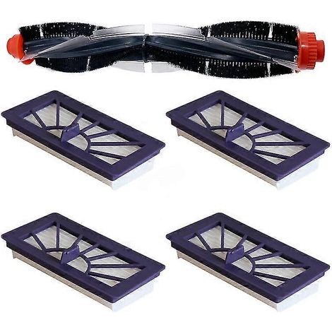 Brosse combinée de rechange avec filtre HEPA pour brosses combinées courbes Neato XV-21, XV Signature Pro, XV-11, XV-12 et XV-15 (1/5)