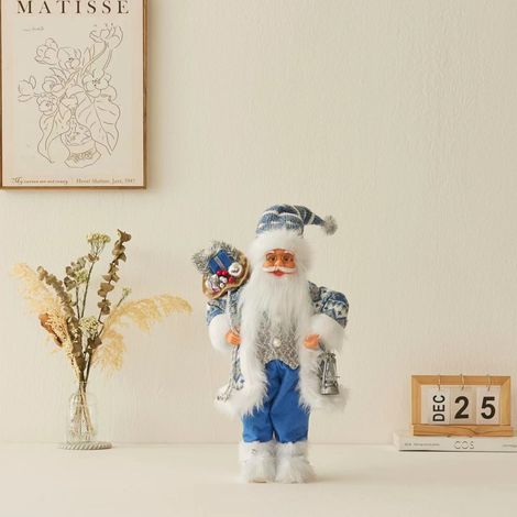Ochine Babbo Natale Decorativo 45 cm – Tessuto e Plastica Leggera, Design Tradizionale Elegante – Ideale per Tavolo, Casa e Ufficio (1/4)