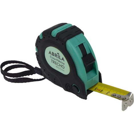 Cinta Metrica Trecho 8mx25mm Negro y verde Autobloqueo con enganche Magnetico clip antideslizane (1/2)
