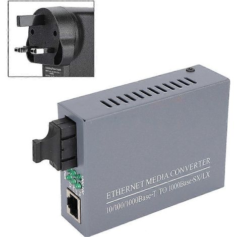 Convertisseur Fibre Optique Ethernet Gigabit Monomode SC, Émetteur-Récepteur Média RJ45 1000Mbps, Transceiver pour Réseau Industriel, Boîtier Compact avec Connecteur LC, 1 Pièce. (1/5)