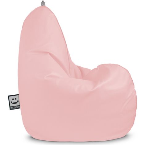 Pouf Poire Relax Similicuir Rose XL Rose