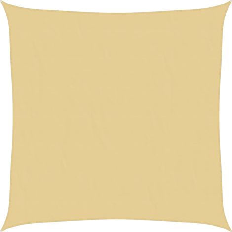 Voile d'ombrage,Voile de parasol,Toile d'ombrage sable 4x4 m 100 % polyester oxford CFW26992 (1/5)