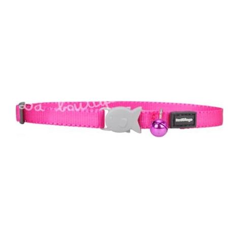 Rd collier chien uni classic L fuschia (1/3)