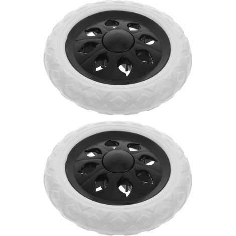 2 Replacement Wheels for Supermarket Shopping Cart Plastic (1/5)