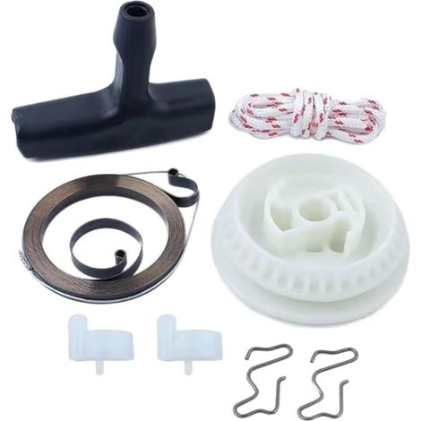 Kit lanceur avec poulie et cliquet pour débroussailleuse MS210 MS230 – Démarrage facile – Poignée ergonomique – Corde et ressort inclus (1/3)