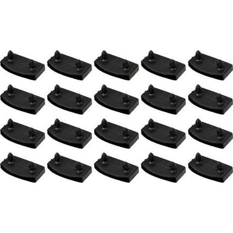 Lot de 20 Supports pour sommier à Lattes de lit - 53 mm - pour lit - Lattes pour Sommier, Embouts Lattes pour Sommier, Accessoires-Ywey (1/4)