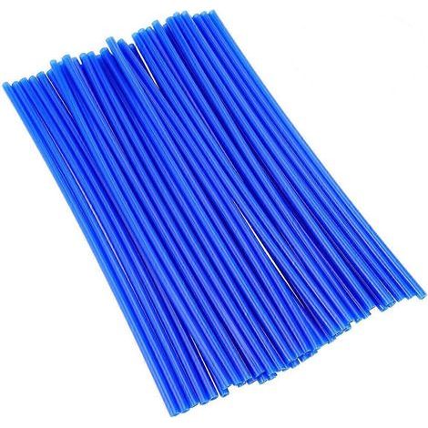 Dekoratives Speichenschutz-Set für Motocross-, Dirtbike- und Offroad-Felgen (72-teilig, blau) – 24,00 x 0,60 x 0,60 cm – Blau (1/4)