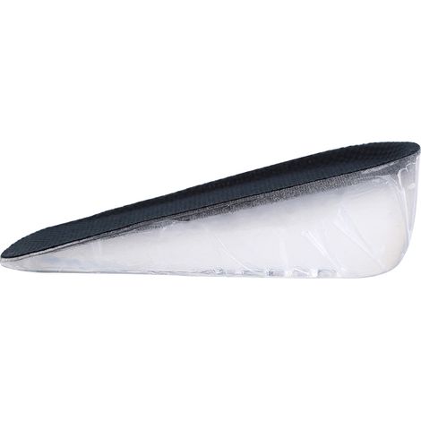 Semelle rehaussante invisible en gel silicone, talonnette demi-longueur 3, coussin de soutien pour chaussures, rehausse de taille discrète (1/5)