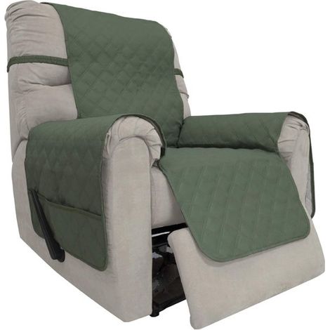 Copripoltrona, protezione per poltrona, copripoltrona per divano con elastico, copripoltrona idrorepellente, spallacci regolabili, 1 posto per famiglie con bambini (1/5)