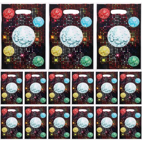 Paquet Présents Rétro Disco 50 Pièces en Matériau Nacré Solide, Légers et Portables, pour Emballage de Bonbons et Présents de Fête Vintage, Pochettes Multifonctions (1/5)