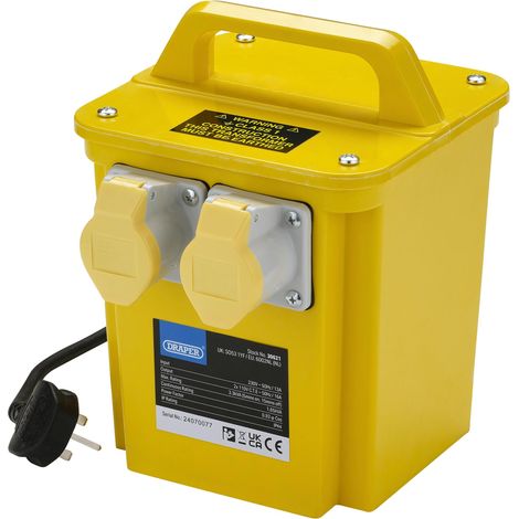 Draper 30621 110V Portable Transformer, 3.3kVA