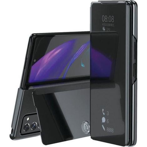 Coque Samsung Galaxy Z Fold 2 Moderniste Miroir Antichoc Protection Délicat Housse Étui Samsung Galaxy Z Fold 2 - Noir (1/4)