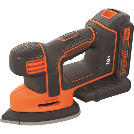 Ponceuse de détail Mouse sans fil 18V avec batterie 1,5AH BLACK+DECKER BDCDS18-QW