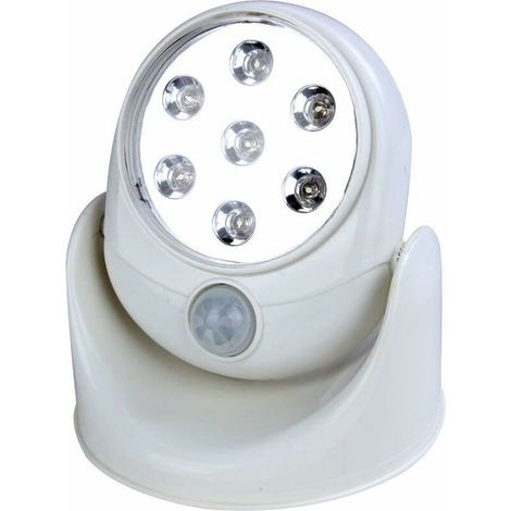 LED-Lampe 360°: Kabellose LED-Lampe mit 360° schwenkbarem Bewegungssensor