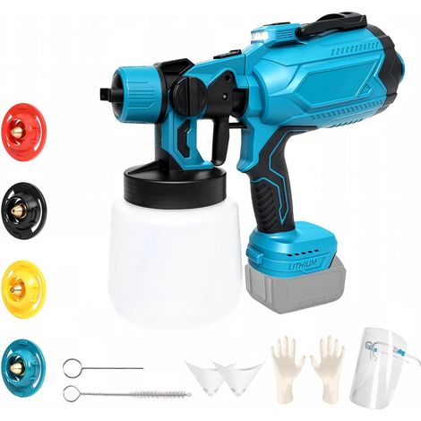 Pistolet à Peinture HVLP sans Fil Compatible avec 18V Batterie (1/5)