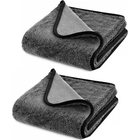 Set di due panni per la pulizia - 40 x 60 cm - Potere pulente super forte - Adatti per docce e bagni - Tipo B (1/5)