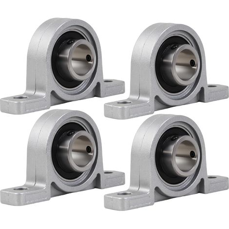 4 Stück Stehlager Lagerbock 20 mm Innendurchmesser Flanschlager Vertikale Zinklegierung Gehäuselager KP004 Kugellager für 3D Drucker Achse Welle Maschine Druckmaschinen (1/5)