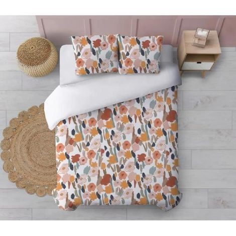 Parure de couette, housse de couette, linge de lit en coton coloris multicolore - Longueur 240 x Profondeur 240 cm (1/3)
