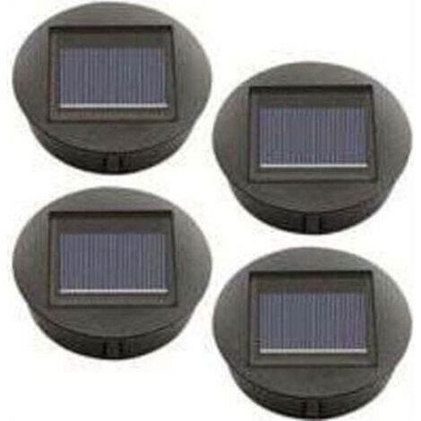 Lot de 4 lampes solaires de rechange avec ampoules LED – Étanchéité IP65 – Éclairage automatique 6-12h – Installation facile (1/5)
