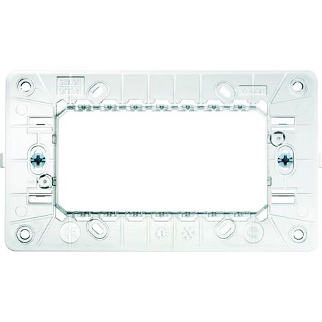 Supporto ribassato Simone Urmet  4 moduli con viti Nea 10704N
