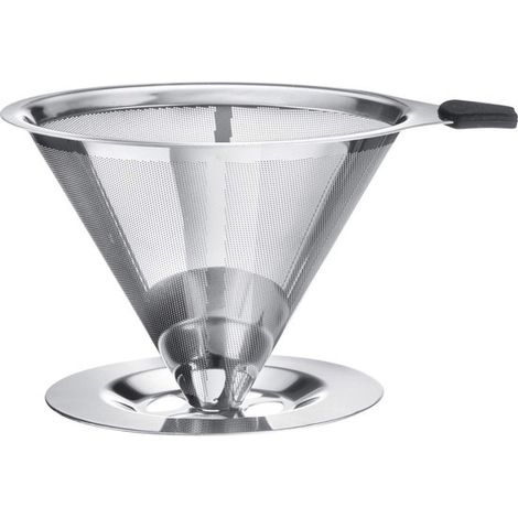 Porte-filtre à café réutilisable Dailygoods Permanent Filter, double paroi en acier inoxydable, diamètre 10 cm (1/5)