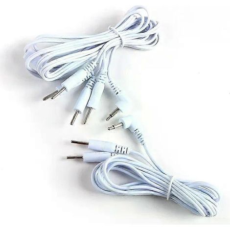 25/35 mm 2/4-Pin-Elektrodenkabel für Elektrotherapie-Elektrodenleitungen zur Verwendung mit Akupunktur-Muskelstimulationsgeräten und Massagegeräten (1/4)