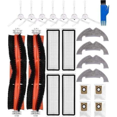 Accessory set for Dreame D10 Plus/L10 Plus/Z10 Pro vacuum cleaners, spare parts for Dreame, 2 main brushes, 4 filters (1/4)