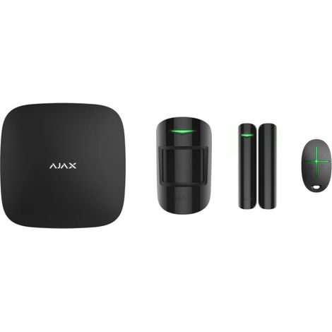AJAX StarterKit ASP (Hub + MotionPtotect + DoorProtect + SpaceControl) GPRS/LAN-Funkalarm-Kit VERSION schwarz – 38169