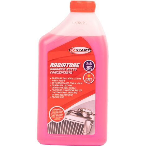 Liquido radiatore rosso -38°C 1L per motori monoblocco in alluminio