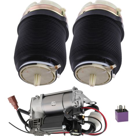 2x Hinten Luftfederung Luftfeder 4F0616001J mit Kompressor for Audi A6 4F C6 (1/5)