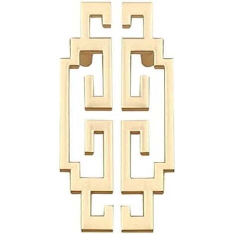2 Pièces Poignées de Cuisine Or Entraxe 96mm Brillantes Poignées de Meuble Dorées pour Armoire Commode Placard Salle de Bain Cuisine Chambre Tiroir (Vis inclus) (1/5)