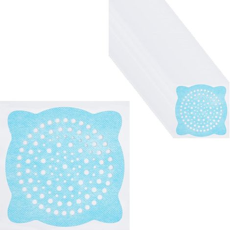 60 pegatinas desechables para coladores de desagüe de suelo, cubiertas de tela no tejida para cocina y baño, pegatinas desechables para atrapar el pelo