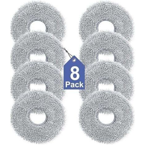 8er-Pack Reinigungstücher für Dreame L10s/L10/L20/X40/L40/X50/L50 Pro Ultra, XU, Xiaomi X20 Pro/Max, Ecovacs Deebot T30 Pro OMNI, T30S Pro A - KZQ