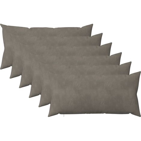 vidaXL Funda de almohada 6 pcs HEERLEN Gris Claro 40 x 80 cm (1/2)