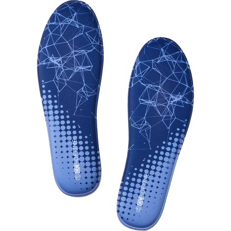 Semelle Mémoire de Forme pour Femme et Homme,Semelles Chaussures Confort - Absorption des Chocs Léger et Souple,pour Basket Sécurité Travail Randonnée,Bleu,39EU (1/5)