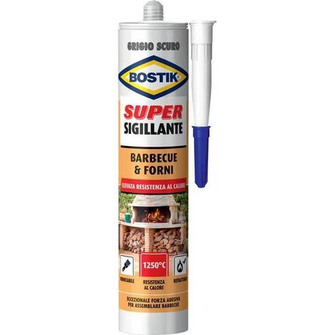 12 x BOSTIK SIGILLANTE BARBECUE  FORNI 530 G CARTUC