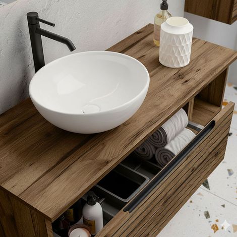 Kibath Mueble+lavabo KEN 60x45 cm desierto 2c susp. (1/5)
