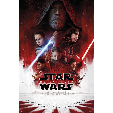 Poster star guerre viii uno foglio